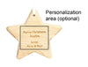 Star Choose-your-own Gem Solid Maple Ornament