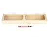 Solid Maple Sensory Bin Organizer
