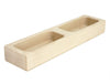 Solid Maple Sensory Bin Organizer