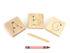 27 pc. Manuscript Letter Alphabet Maple Tracing Tiles