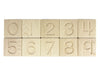 10 pc. Numbers 0-9 Maple Tracing Tiles