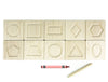 10 pc. Shapes Maple Tracing Tiles