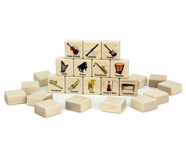 Musical Instruments Wooden Matching Game - 24 pc Set – Everwood