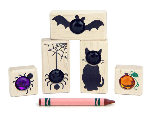 LIMITED! Spooky Halloween Friends 5 pc. Gem Set