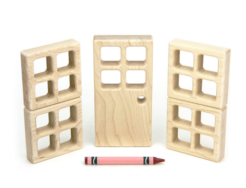 5 pc Square-Paned Window & Door Blocks Booster