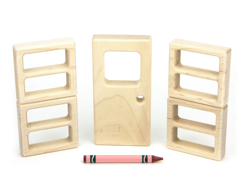 5 pc Square Window & Door Blocks Booster