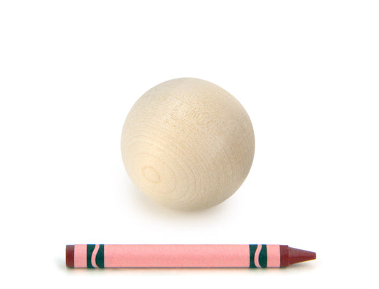 Toddler Ball Run 2" Hard Maple Ball
