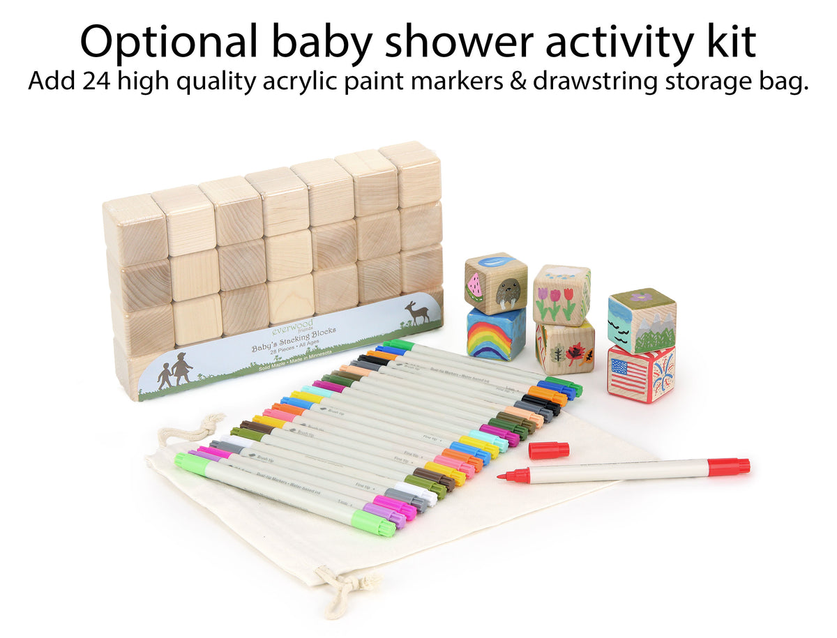28 pc Baby's Stacking Blocks Set