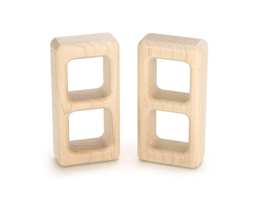 2x1 flat Square-Paned Window 2 pc. Unit Building Blocks