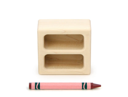 2x2 Shelf - 1:12 Scale Furniture Solid Maple Block