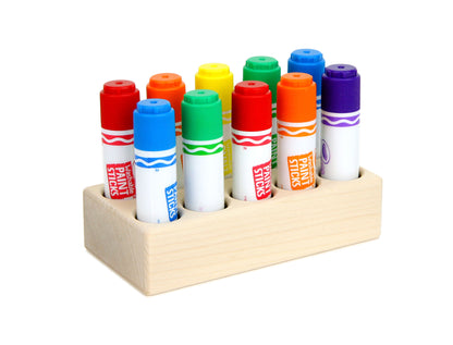 Solid Maple 10-count Paint Stick Holder