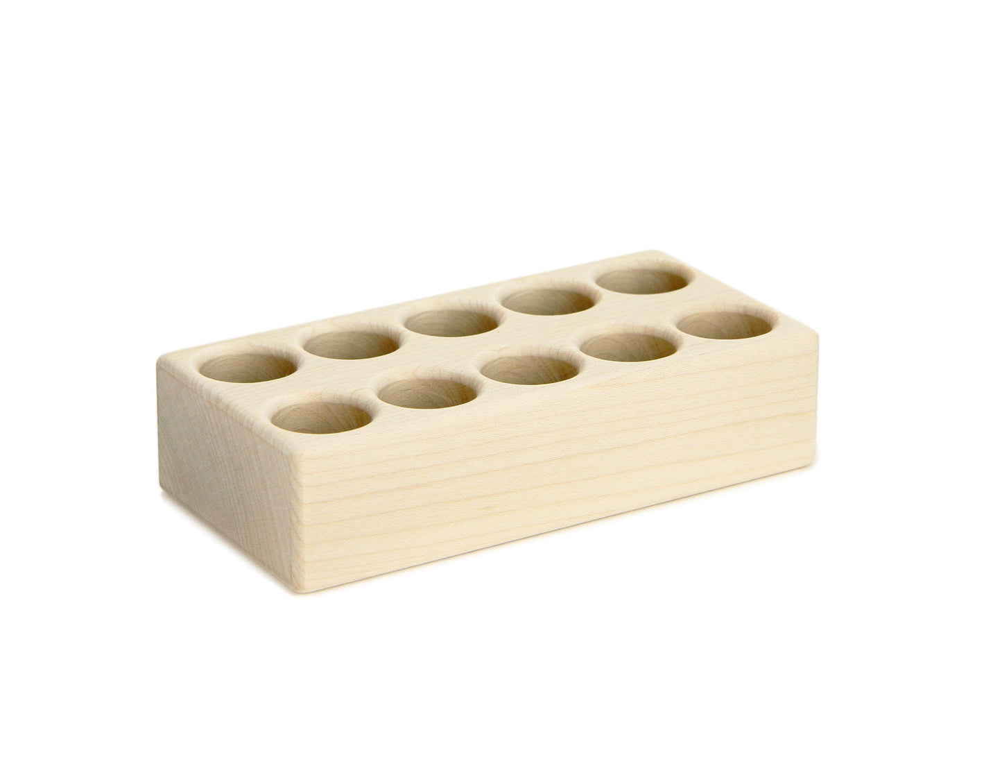 Solid Maple 10-count Paint Stick Holder
