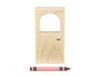 4x2 Arch-Window Door Unit Building Block