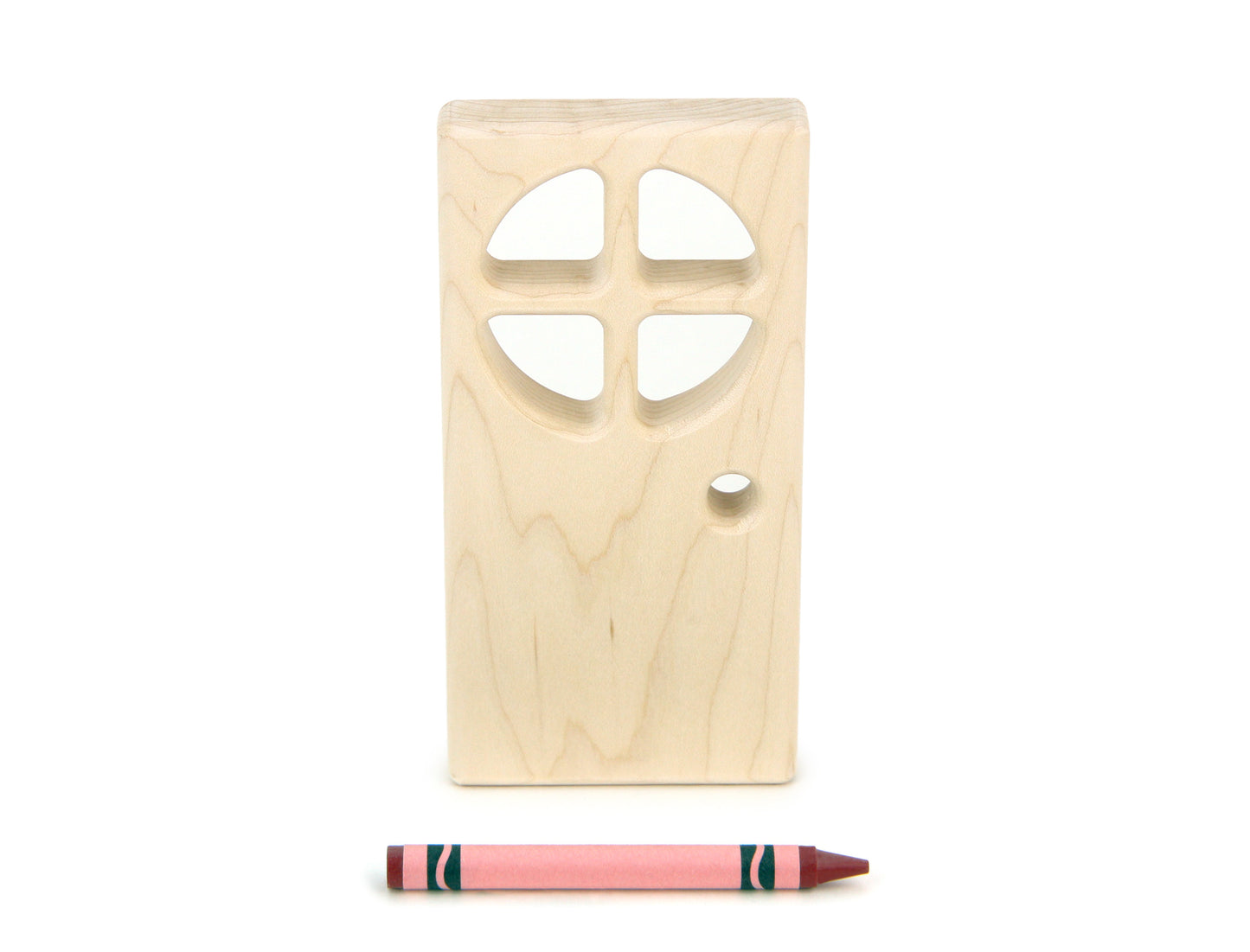 4x2 Round-Paned-Window Door Unit Building Block