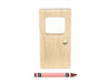 4x2 Square-Window Door Unit Building Block