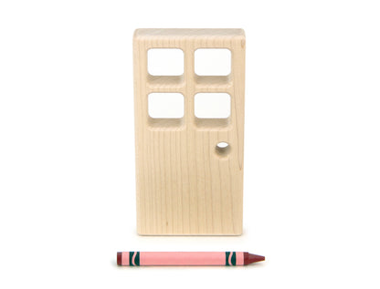 4x2 Square-Paned-Window Door Unit Building Block
