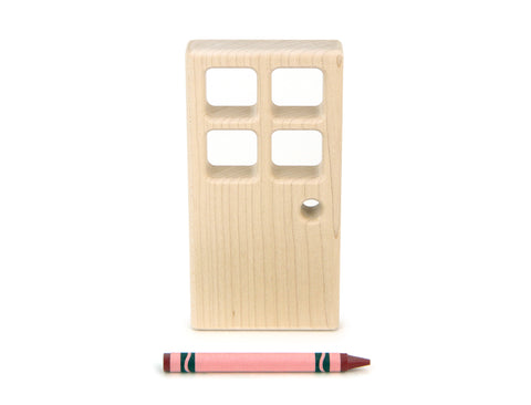4x2 Square-Paned-Window Door Unit Building Block
