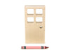 4x2 Square-Paned-Window Door Unit Building Block