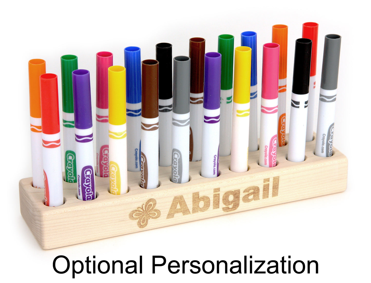 Solid Maple 20-Marker Holder