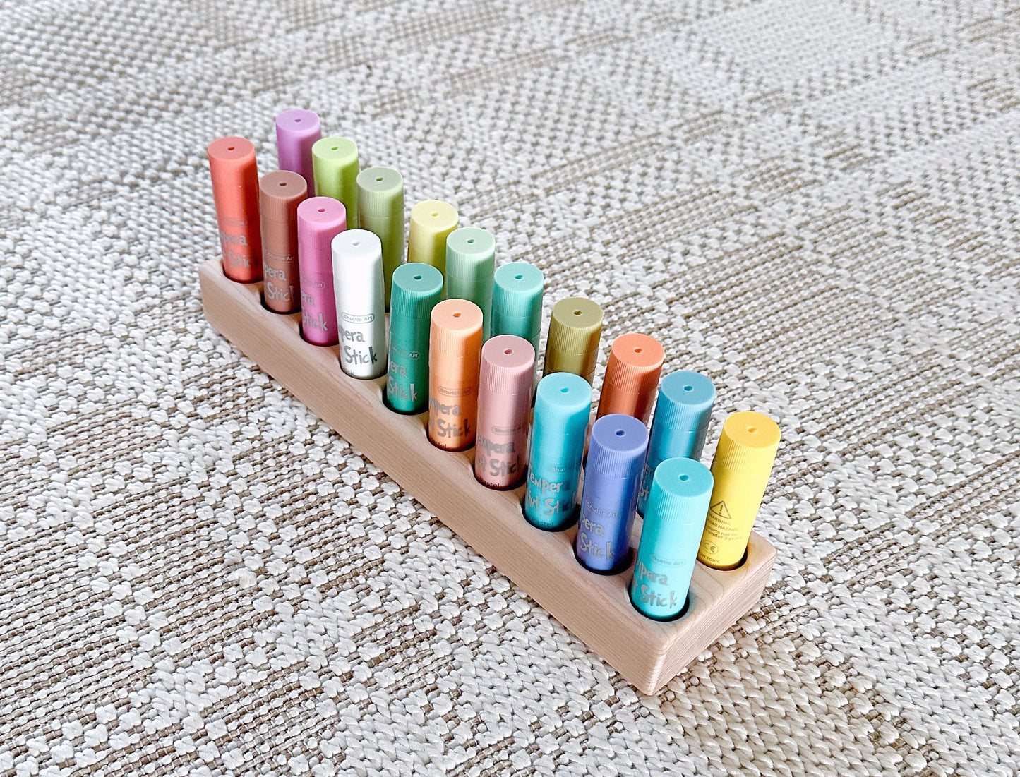Solid Maple 20-count Paint Stick Holder
