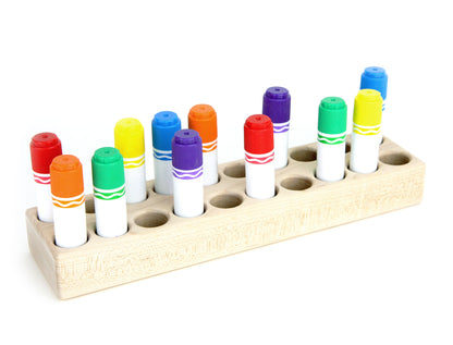 Solid Maple 20-count Paint Stick Holder