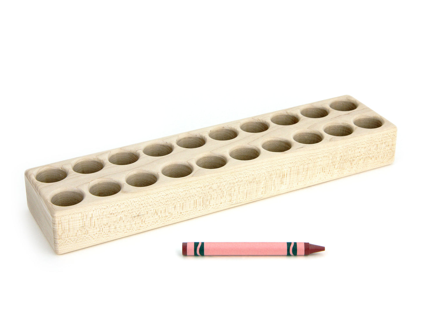 Solid Maple 20-count Paint Stick Holder