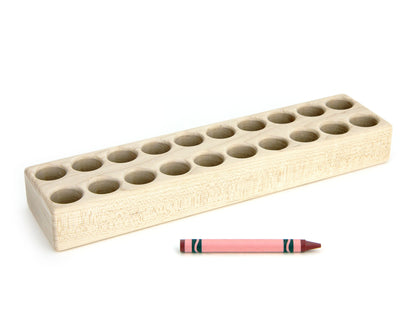 Solid Maple 20-count Paint Stick Holder