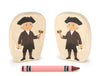 John Adams - 3.25" Double-sided 1:24 Scale Maple Figure
