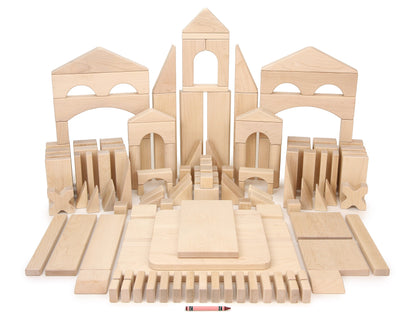 128 pc. Advanced Set Maple Building Blocks
