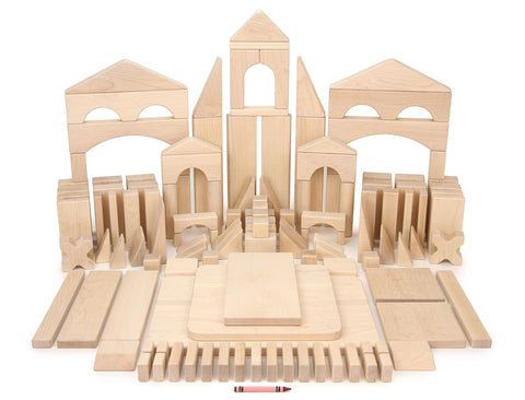 128 pc. Advanced Set Maple Building Blocks
