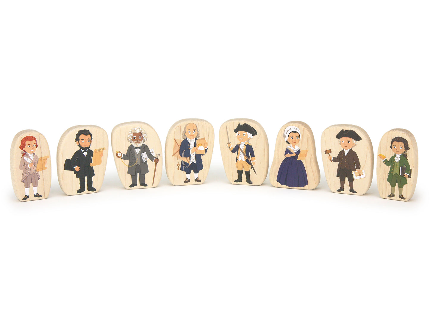 Abigail Adams - 3.25" Double-sided 1:24 Scale Maple Figure