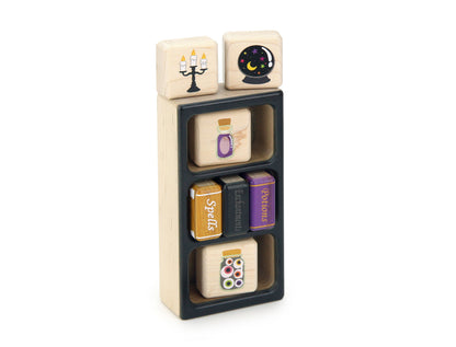 LIMITED! Spooky Apothecary Shelf 8 pc. Building Block Set