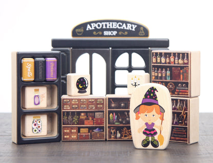 LIMITED! Trick-or-Treat Witch - 3.75" Double-sided 1:24 Scale Maple Figure