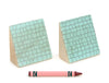 LIMITED! 2x2 Ramp Aqua Shingle Roof 2 pc. Building Blocks