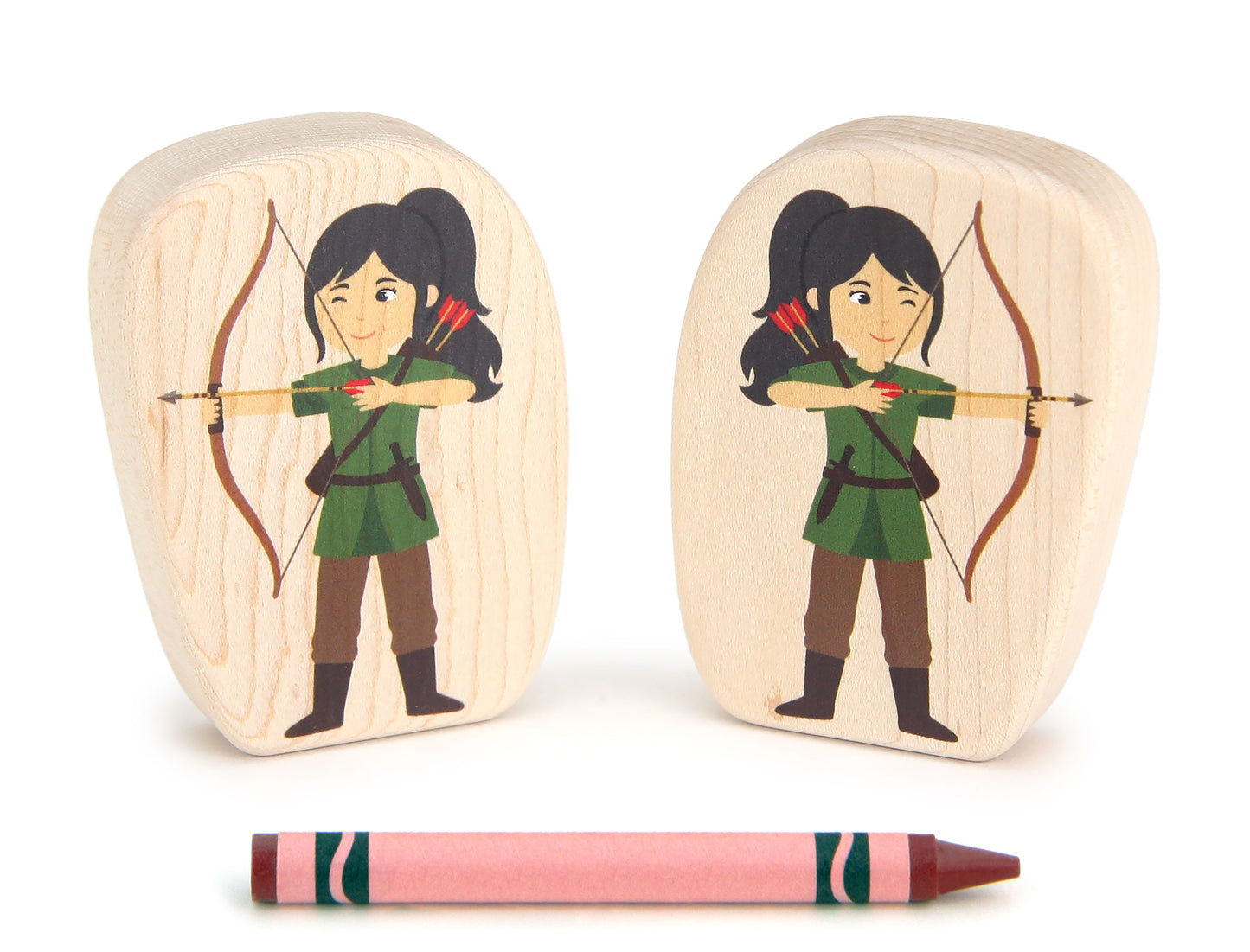 Archer - 3.25" Double-sided 1:24 Scale Maple Figure