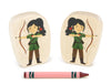 Archer - 3.25" Double-sided 1:24 Scale Maple Figure