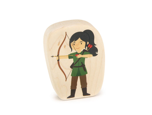 Archer - 3.25" Double-sided 1:24 Scale Maple Figure