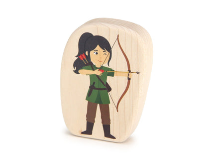 Archer - 3.25" Double-sided 1:24 Scale Maple Figure