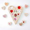 LIMITED! 5 pc. Ruby Heart Gem Message Blocks