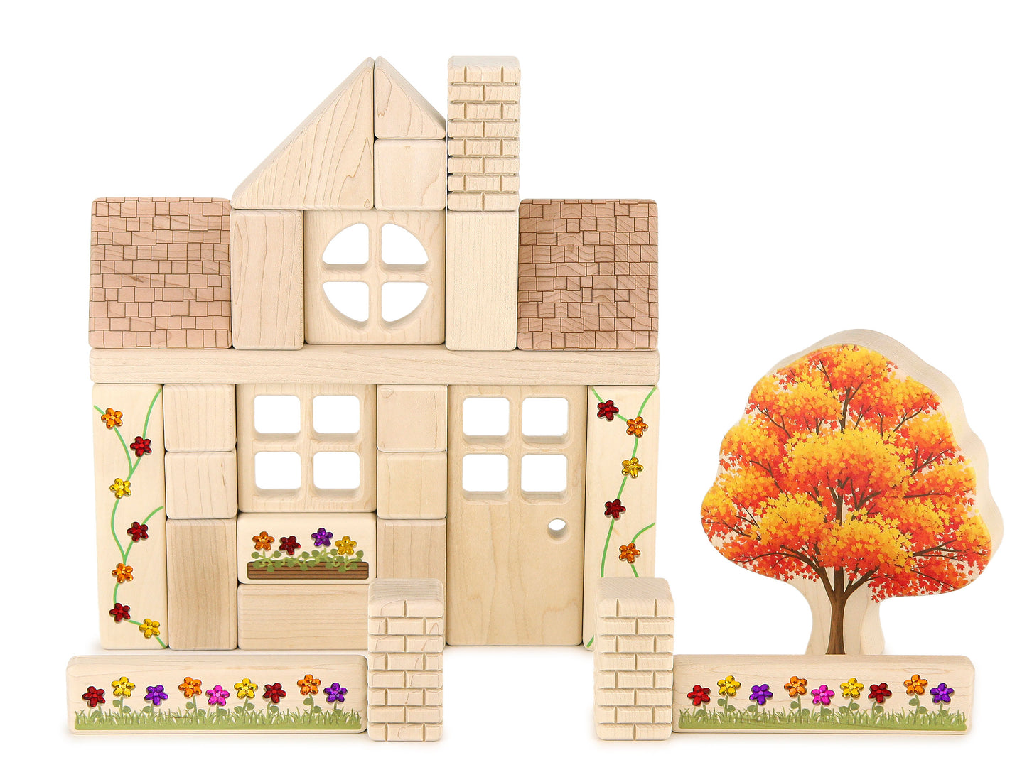 LIMITED! Autumn Flower Garden 2 pc. Gem Blocks