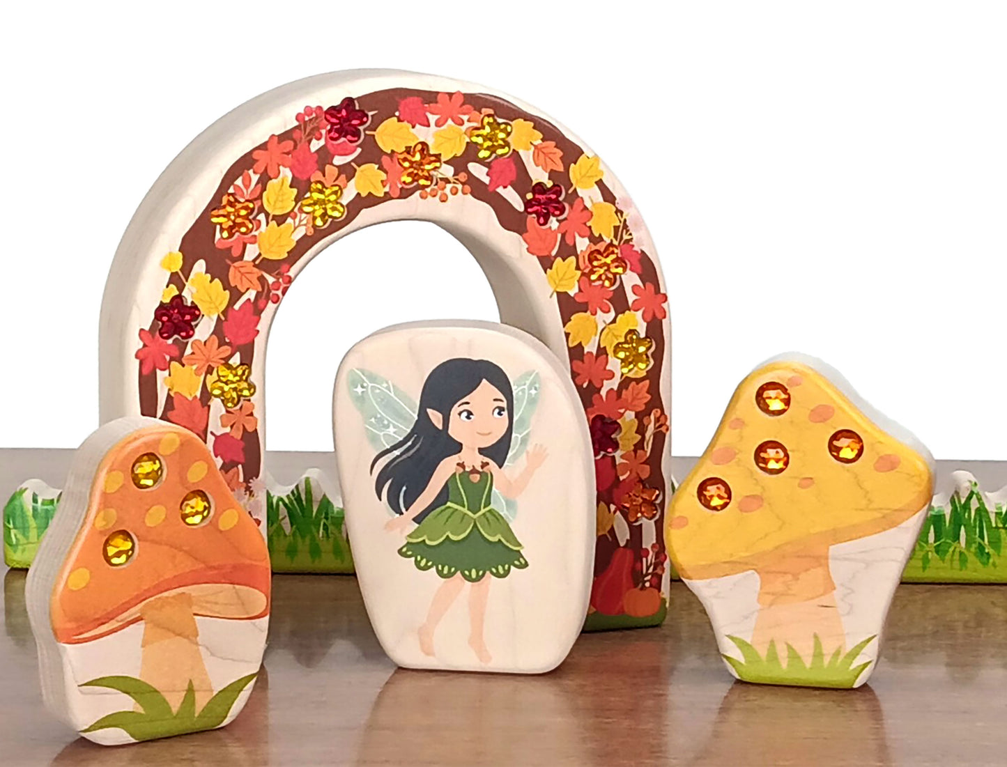 LIMITED! Autumn Acorn Fairy - 3.25" Double-sided 1:24 Scale Maple Figure