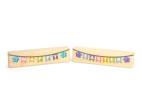 LIMITED! Happy Easter Banner 2 pc. Gem Blocks