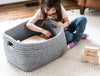 Large Cloth Basket - Grey