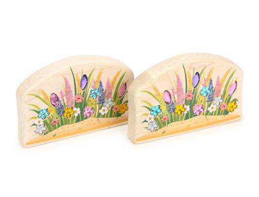 LIMITED! Beach Flowers 2 pc. Gem Block Set