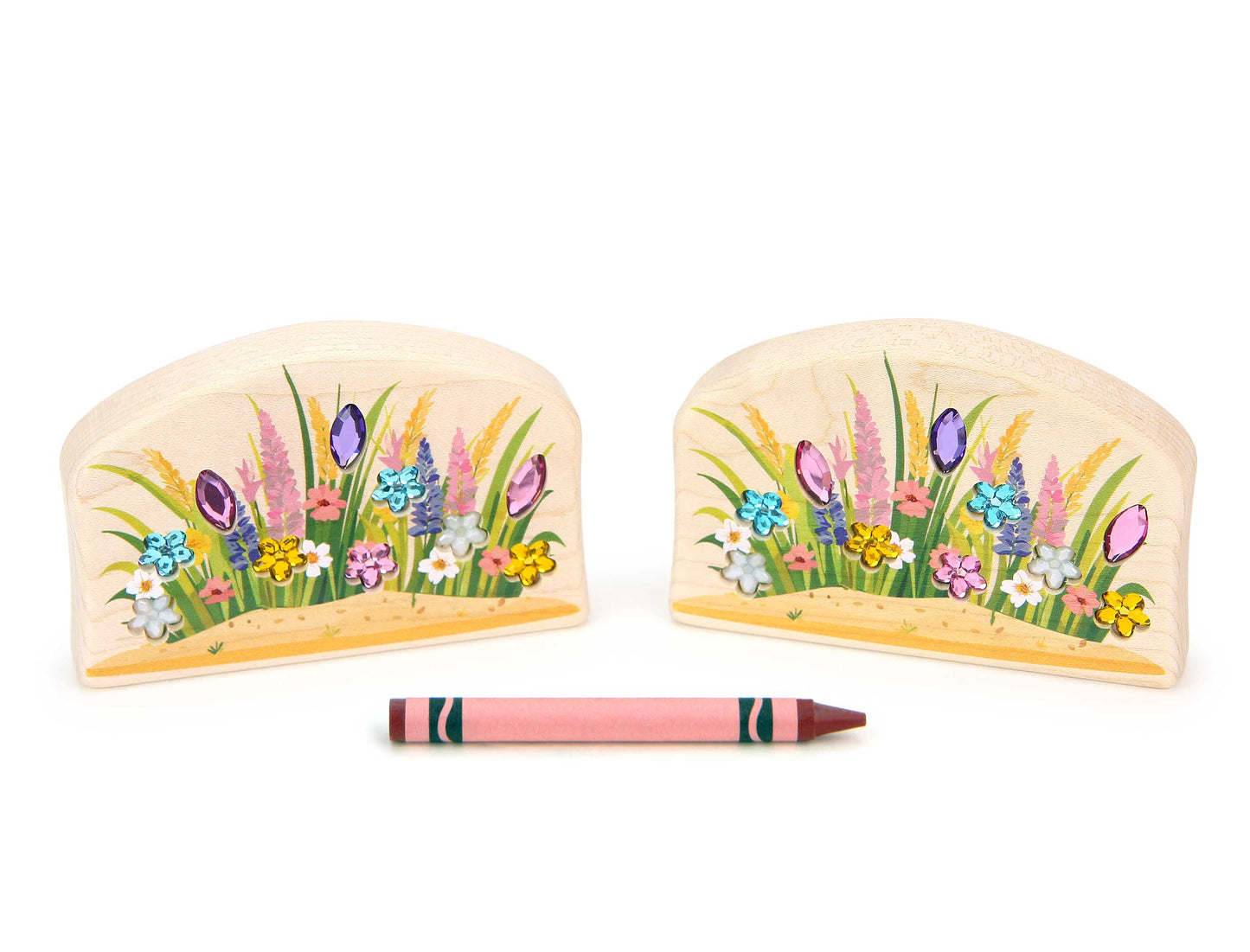 LIMITED! Beach Flowers 2 pc. Gem Block Set