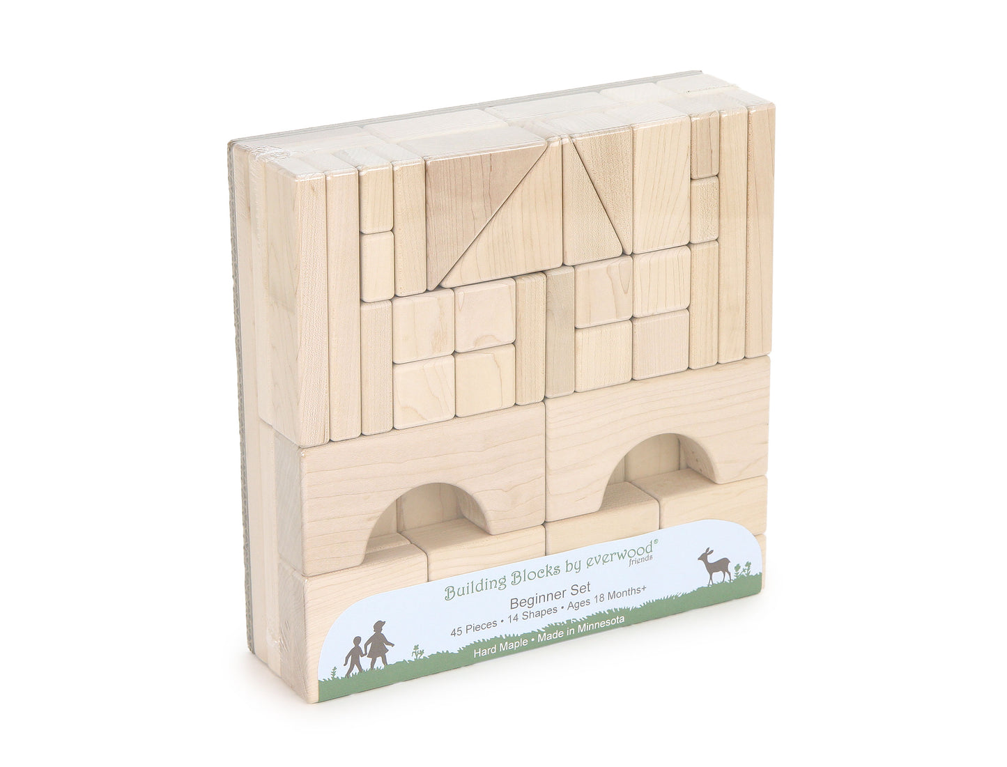 45 pc. Beginner Set Maple Building Blocks