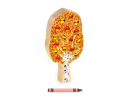 LIMITED! Autumn Birch Tree Maple Building Block