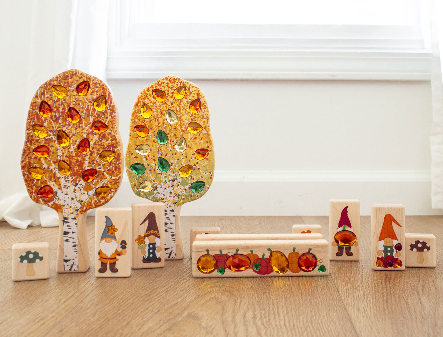 LIMITED! Autumn Birch Tree Maple Building Block