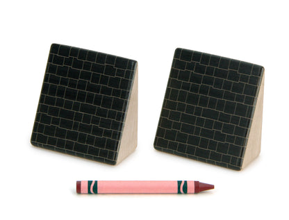 LIMITED! 2x2 Black Shingle Roof 2 pc. Slant Building Blocks