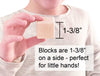 0-9 Outline Engraved Maple Number Blocks